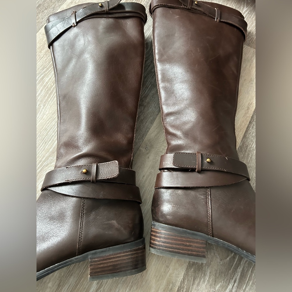 Franco Sarto Brown Riding boots - Picture 5 of 7